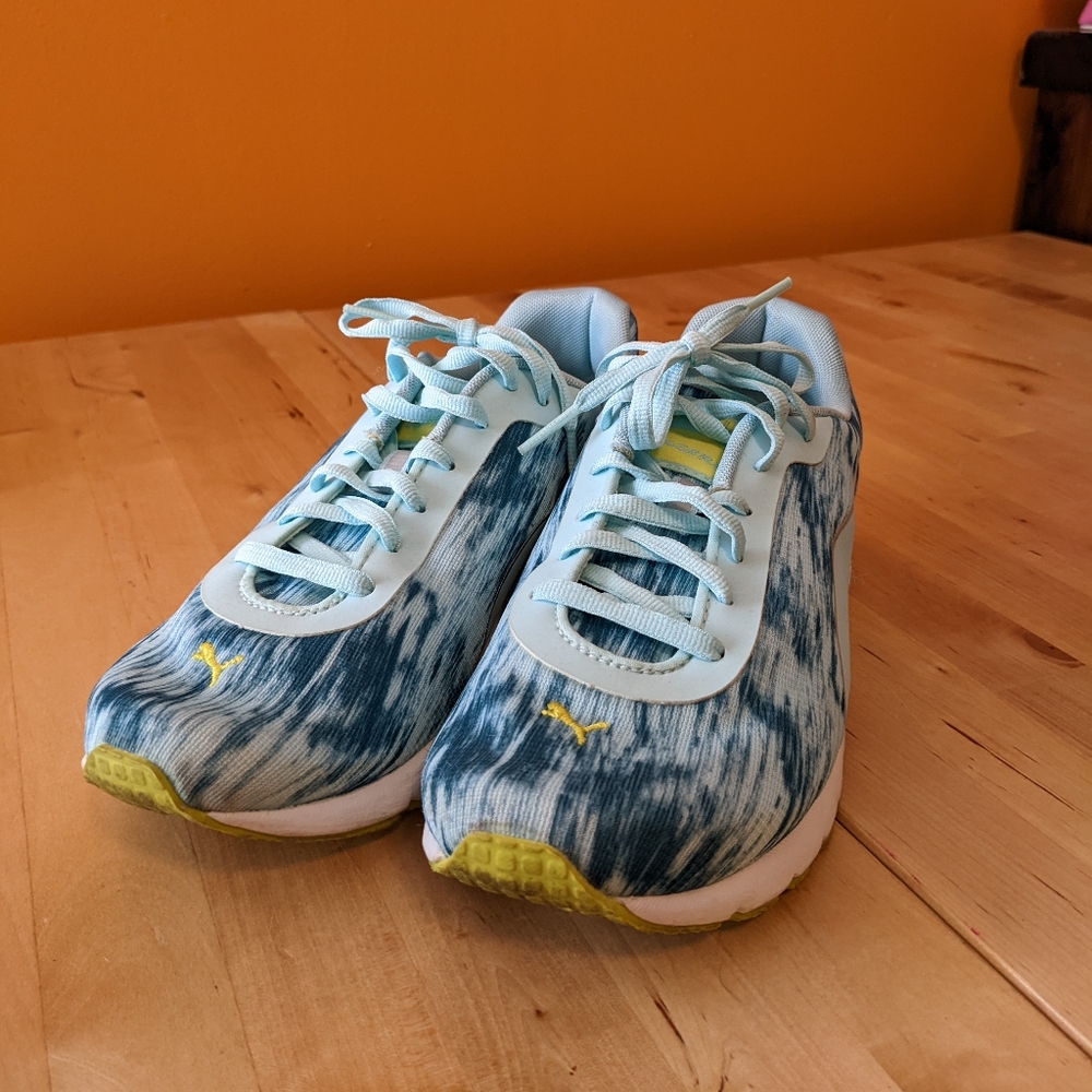 Ombre blue Puma trainers